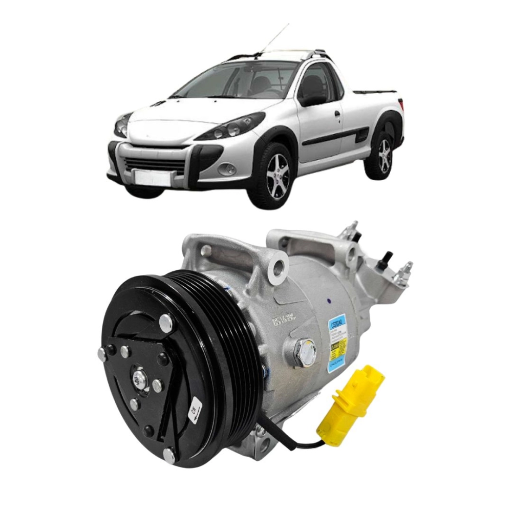 Compressor Ar Para Citroen AirCross 1.4 1.6 2009 a 2012 Citroen C3 1.4 1.6 2009 a 2012 Peugeot 207 2009 a 2012 Original 