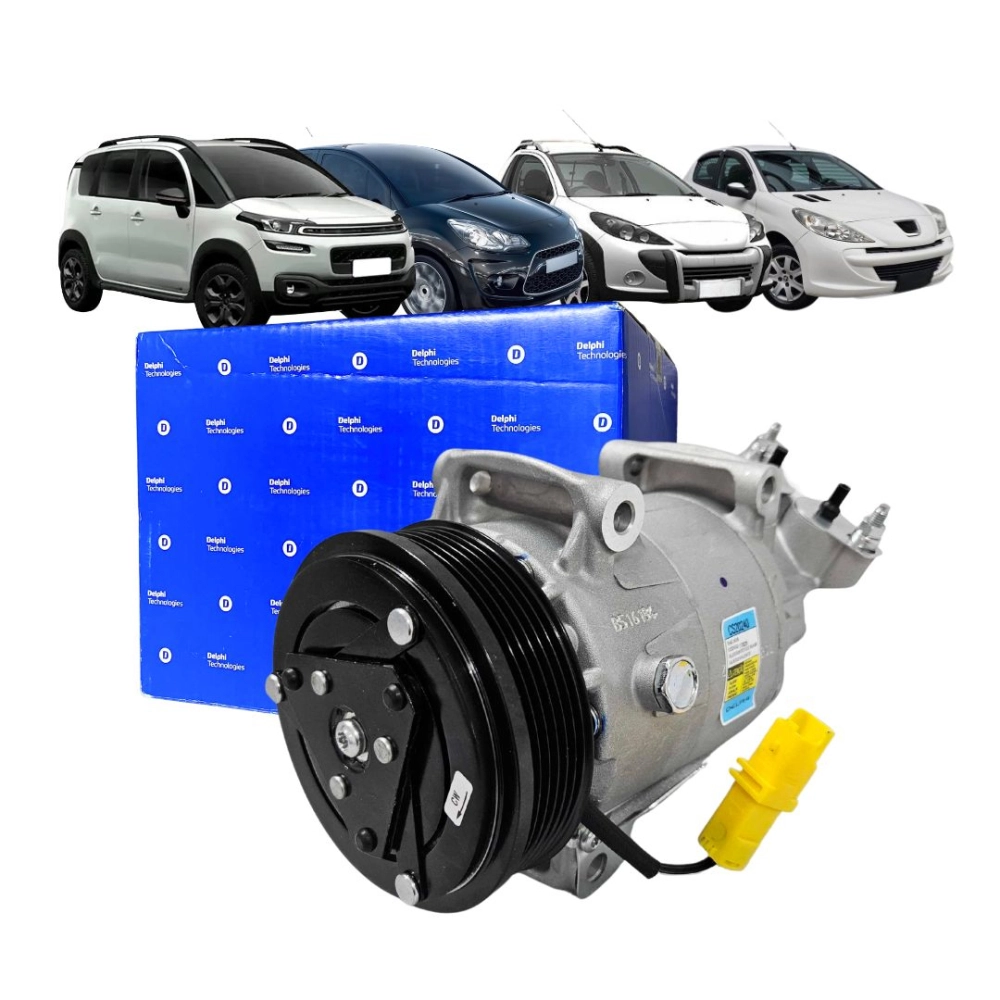 Compressor Ar Para Citroen AirCross 1.4 1.6 2009 a 2012 Citroen C3 1.4 1.6 2009 a 2012 Peugeot 207 2009 a 2012 Original 