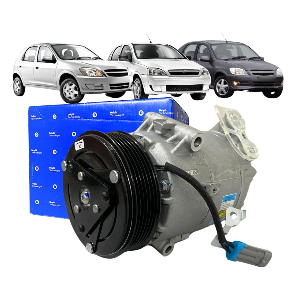 Compressor Ar Para GM Corsa Celta Prisma 1.0 1.4 1.6 2002 a 2012 Delphi CS10060