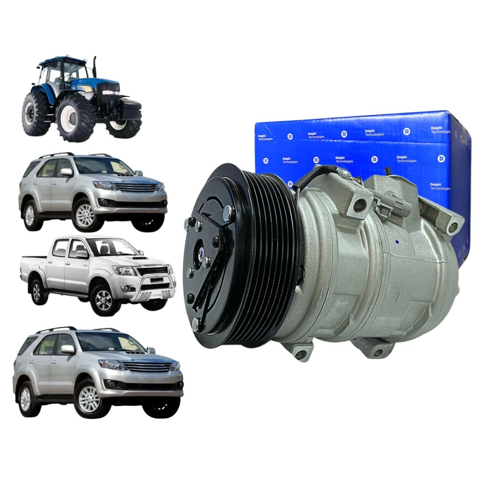 Compressor Ar Para New Holland TM7040 2012 a 2014 Toyota Hilux 2.5 2.7 3.0 2005 a 2015 Delphi CS20418