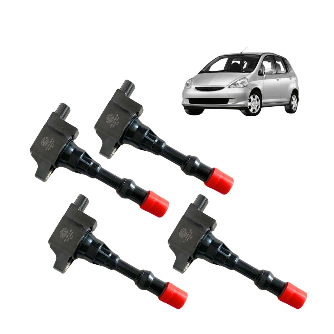 Kit 4 Bobina de Ignição Para Honda Fit 1.4 2003 a 2008 Hella Kit 4 Bobina de Ignição Para Honda Fit 1.4 2003 a 2008 Hella