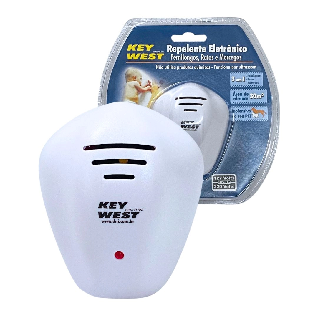 Repelente Eletrônico Pernilongo Rato Morcego 110V/220V 30m
