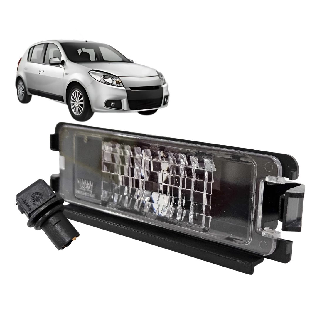 Lanterna de Placa Com Soquete Para Renault Sandero Após 2014