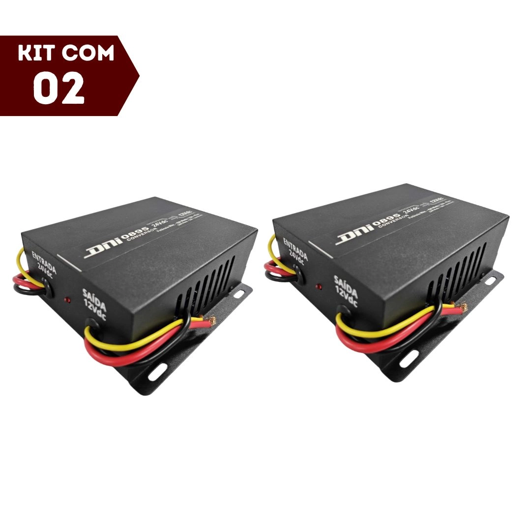 Par Conversor Inversor Tensão 24V para 12V 420W Pico Cooler