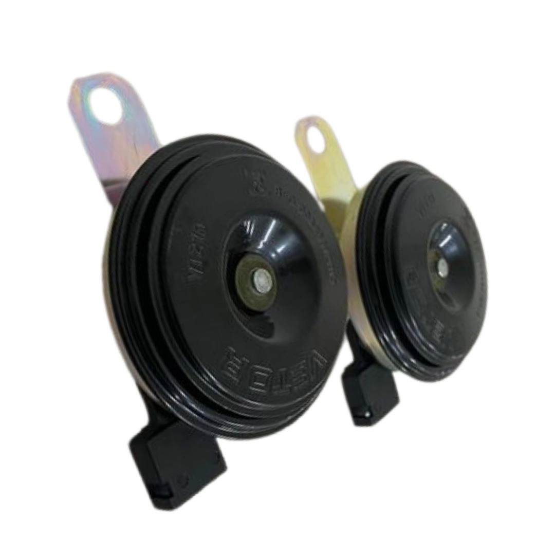Par Buzina Toyota Hilux 72mm c/ Conector Original e Suporte Par Buzina Toyota Hilux 72mm c/ Conector Original e Suporte