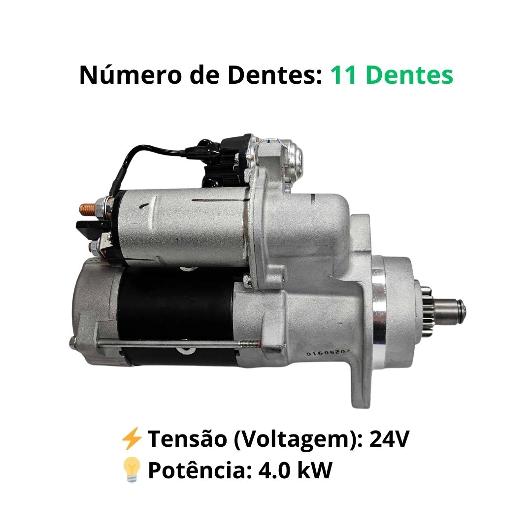 Motor Partida Arranque 24v Para Mercedes Benz Atego Accelo Atron Axor Delco Remy 8200297 M009T65271