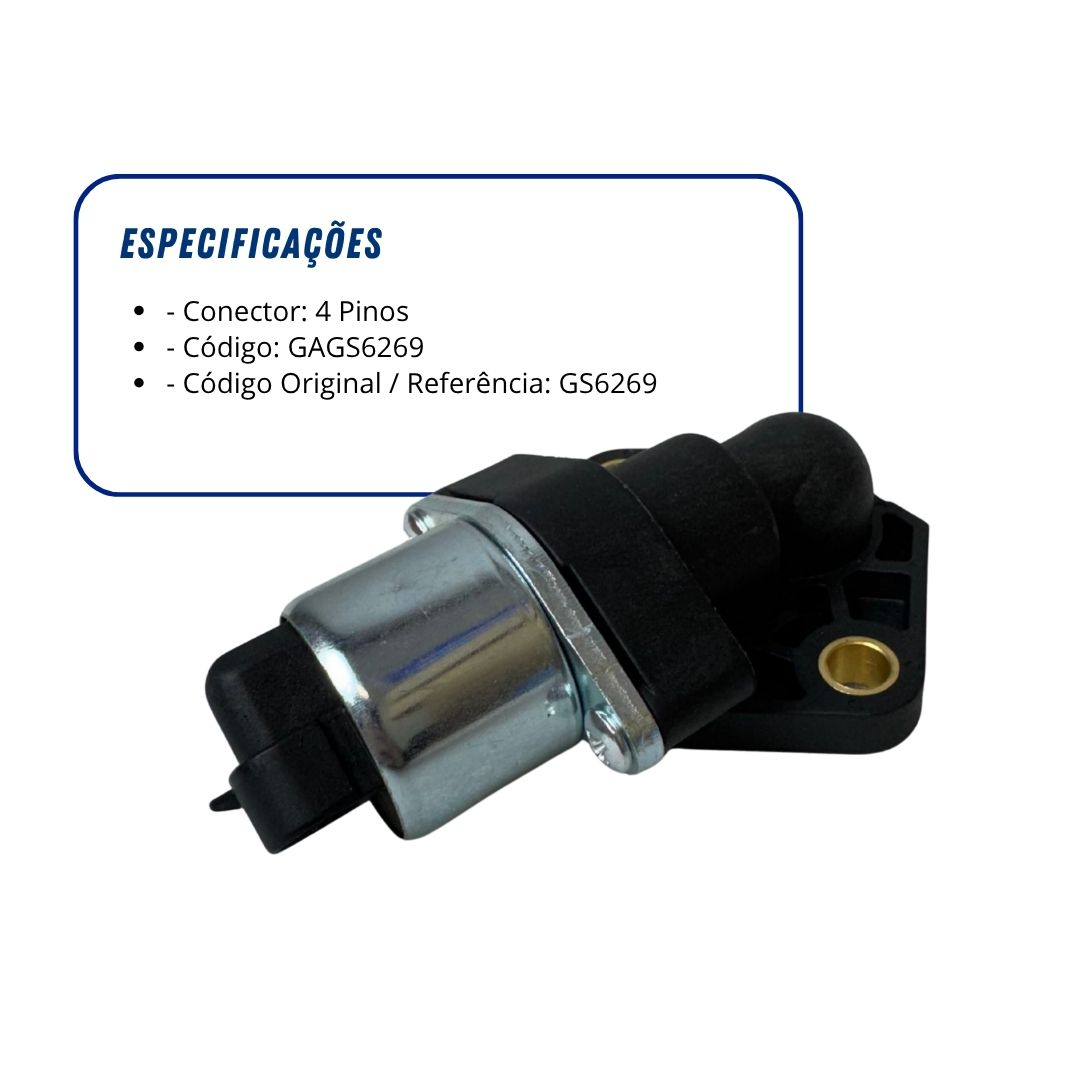 Atuador Válvula de Marcha Lenta 4 Pinos Para Ford Fiesta 1.0 1.6 Ecosport 1.6 Ka 1.6 Focus 1.6 Courier 1.6 Zetec Rocam