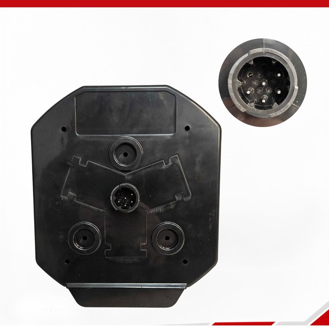 Lanterna Traseira Marmita Marmitão LED Universal Bivolt 12V 24V Lado Esquerdo Com Vigia Caminhão VW Constellation Delivery Worker Ford Cargo Jeep Troller Carretinha Reboque Prancha Baú