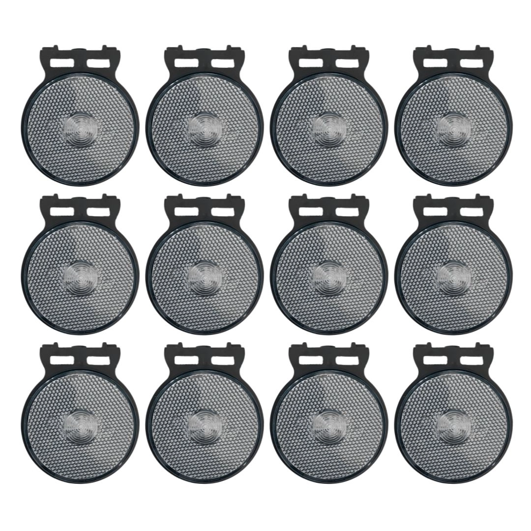 Kit 12 Lanternas Lateral Led Caminhão Carreta Com Suporte Cristal P Kit 12 Lanternas Lateral Led Caminhão Carreta Com Suporte Cristal P