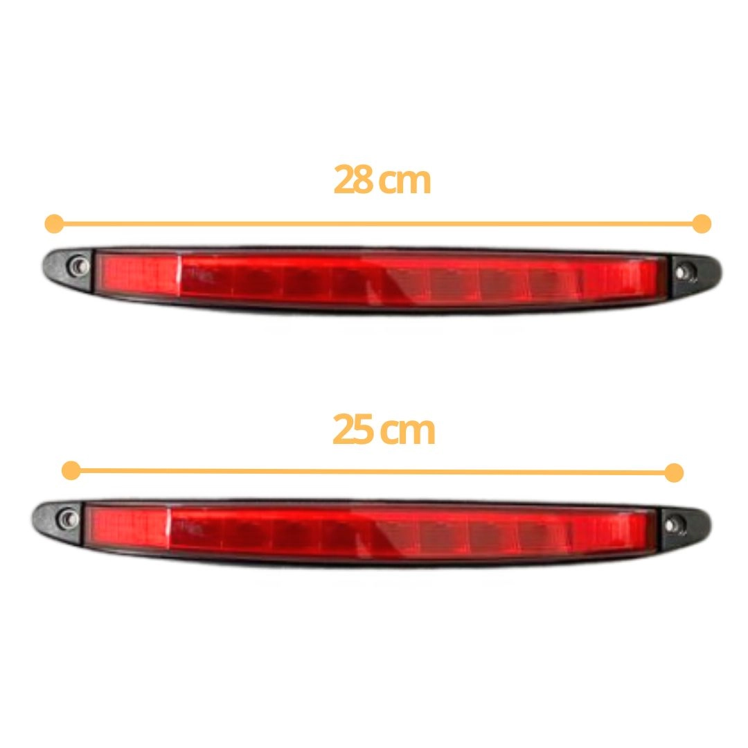 Lanterna Brake Light LED Bivolt Vermelho Ônibus Universal Lanterna Brake Light LED Bivolt Vermelho Ônibus Universal