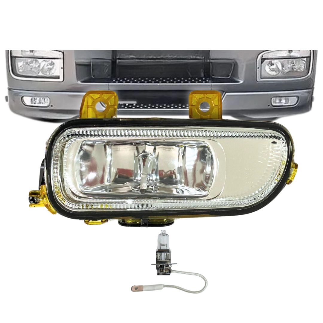 Farol Auxiliar Milha Para Mercedes Benz Axor 2006 a 2022 Lado Esquerdo Autolux 9408200056