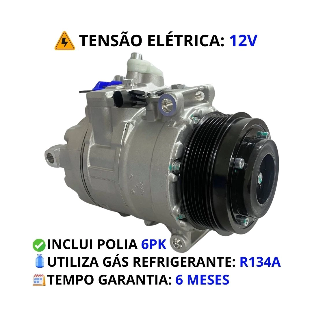 Compressor Ar Para Mercedes Benz Sprinter 311 415 515 2.2 2012 a 2019 Delphi CS20468 Compressor Ar Para Mercedes Benz Sprinter 311 415 515 2.2 2012 a 2019 Delphi CS20468