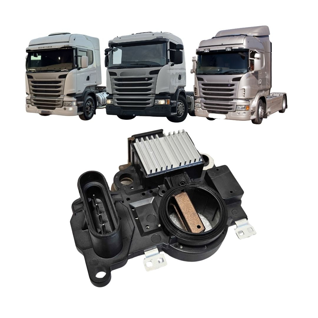 Regulador de Voltagem Alternador 24V Hella Scania PGR P480 G440 G480 R480 Série 5 Série 6 Conector 5 Vias Regulador de Voltagem Alternador 24V Hella Scania PGR P480 G440 G480 R480 Série 5 Série 6 Conector 5 Vias