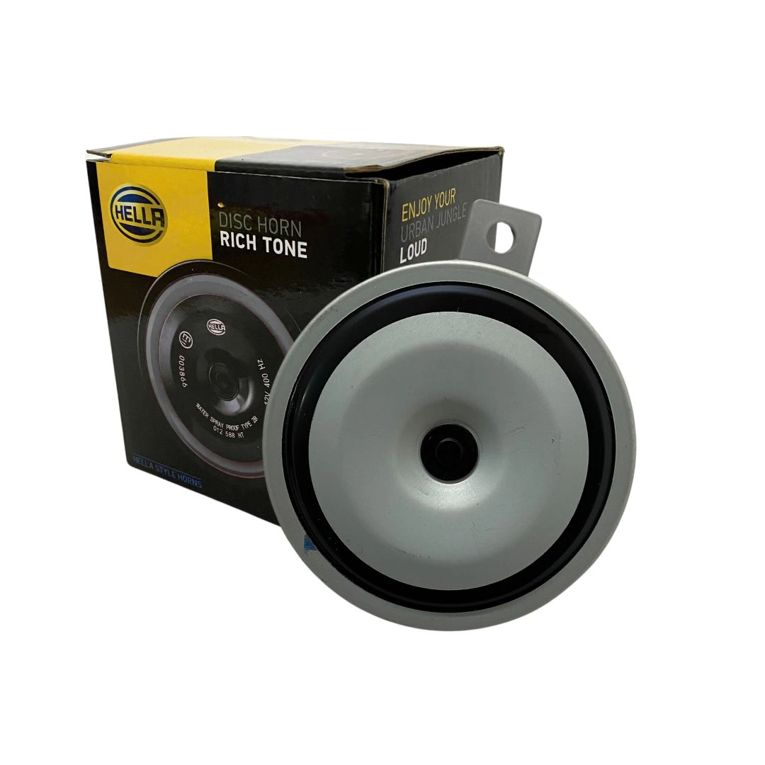 Buzina Bibi Bi-Bi Paquerinha Disco 24v Universal 97mm 2 Terminais 115dB Hella 3AL002768831