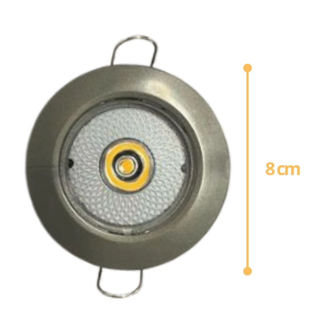 Lanterna Iluminação Interna Spot LED Bivolt Universal Cinza Lanterna Iluminação Interna Spot LED Bivolt Universal Cinza