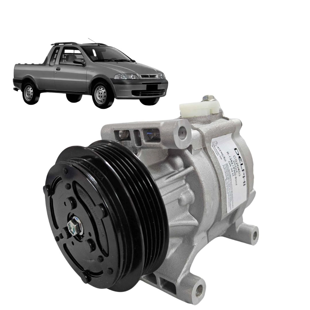 Compressor Ar Condicionado Para Fiat Strada 1.3 2003 a 2005