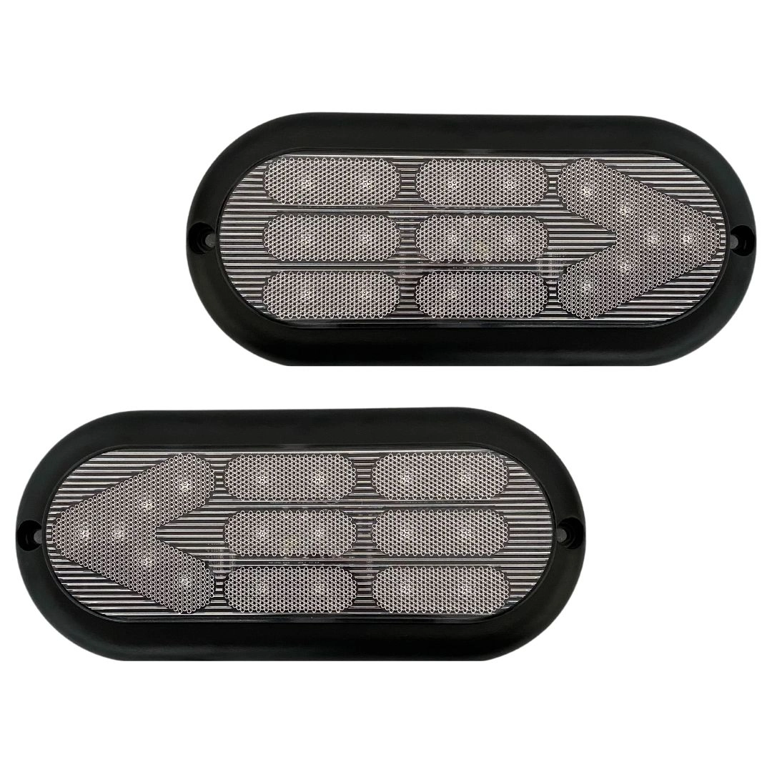 Par Lanterna Traseira Carretinha Universal 18 Leds Cristal