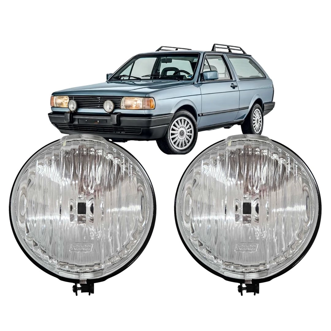 Par Farol Auxiliar Para Parati Quadrada GT GTS 87 a 96 Vidro