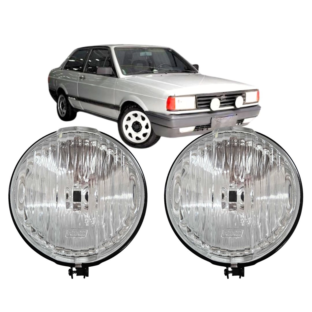 Par Farol Auxiliar Para Voyage Quadrado 1987 a 1995 Vidro
