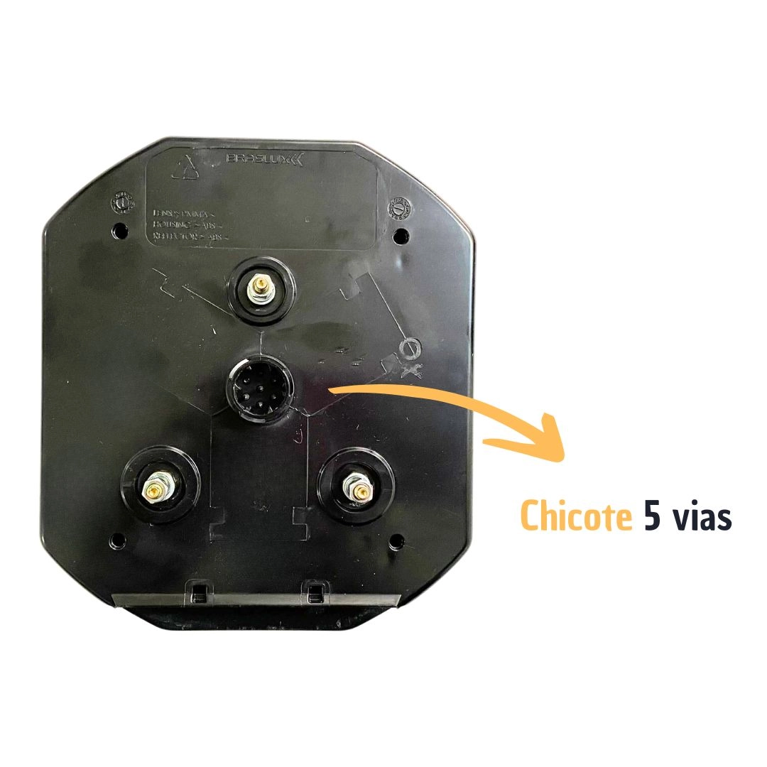 Par Lanterna Ford Cargo Vw Constellation Troller + Chicotes