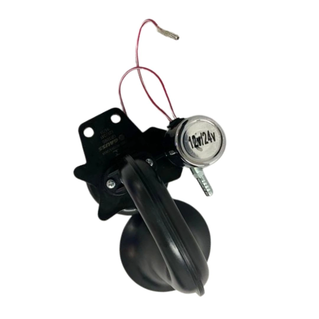 Buzina Corneta Ar Eletropneumática 12/24v Universal Para Axor Atego Scania S4 S5 S6 Gauss GB1095