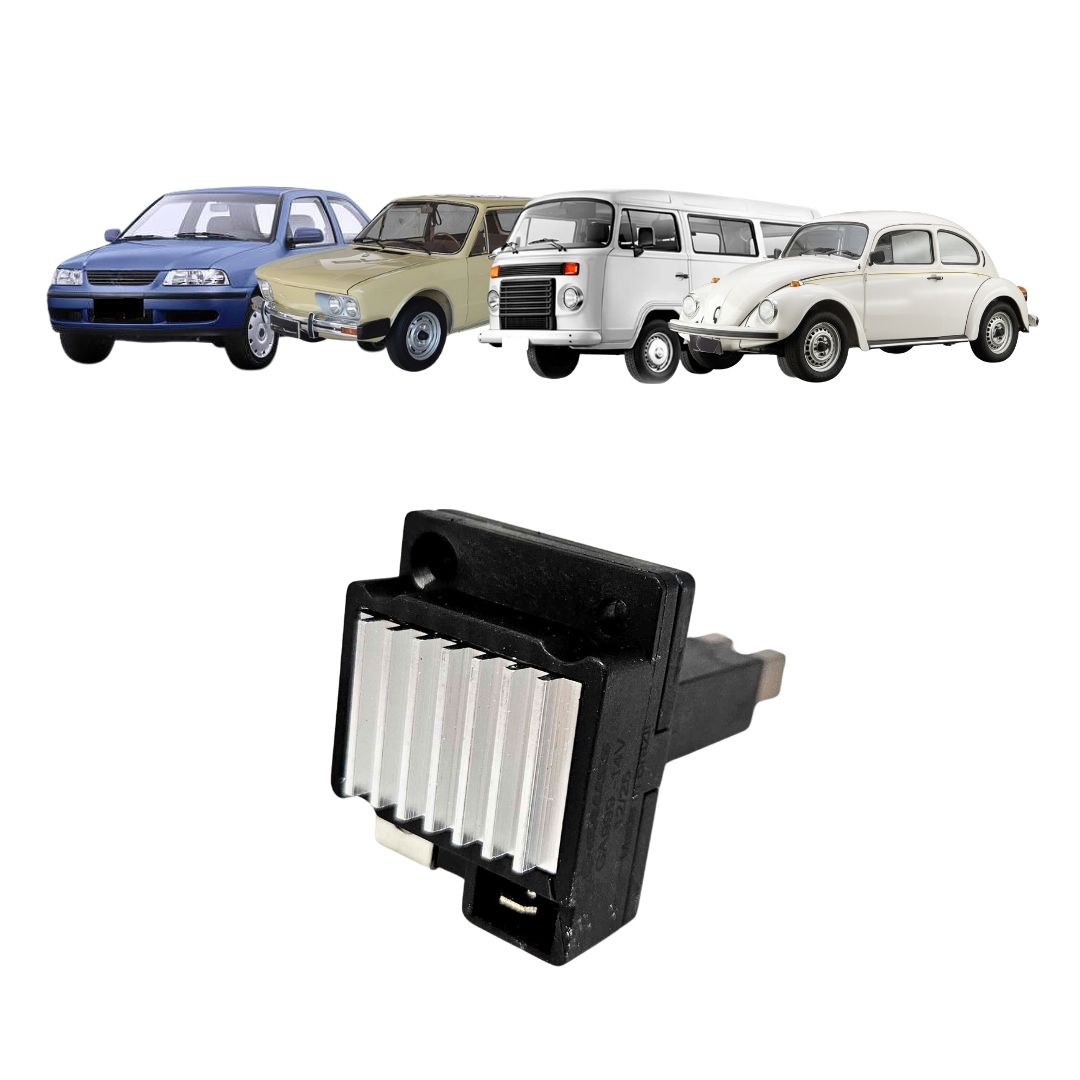 Regulador de Voltagem Alternador 14V VW Fusca Kombi Brasilia Gol Saveiro Regulador de Voltagem Alternador 14V VW Fusca Kombi Brasilia Gol Saveiro