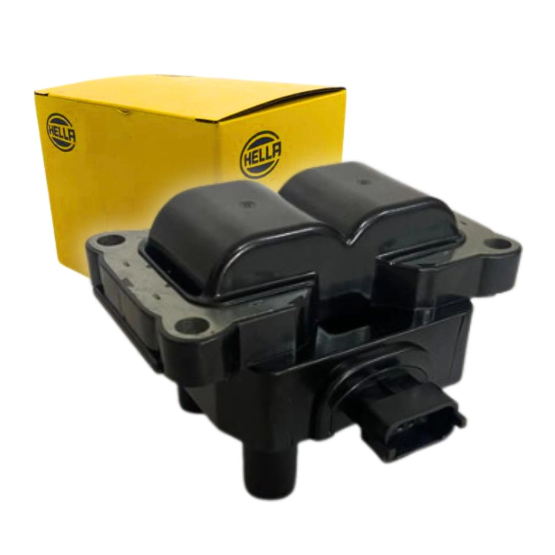 Bobina Ignição 3 Vias Para Fiat Palio Doblo Fiorino Idea Punto Siena Uno Hella F000ZS0207