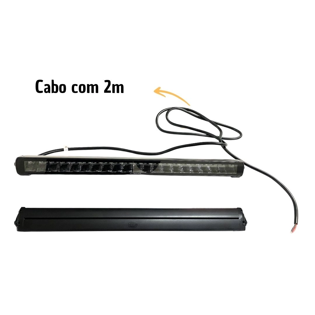 Barra De Led Slim Automotiva 20 Pol 50cm Hella Black Magic 1FJ358176301 Barra De Led Slim Automotiva 20 Pol 50cm Hella Black Magic 1FJ358176301