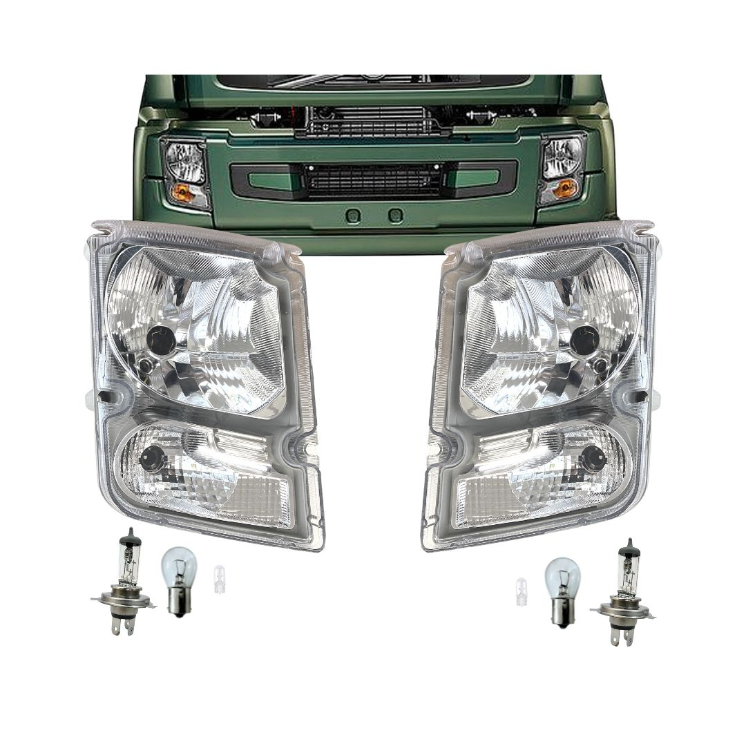 Par Farol Dianteiro 24v Para Volvo Vm 220 Vm 260 Vm 330 2005 a 2013 Com Lâmpadas 20818763 20818771 Par Farol Dianteiro 24v Para Volvo Vm 220 Vm 260 Vm 330 2005 a 2013 Com Lâmpadas 20818763 20818771