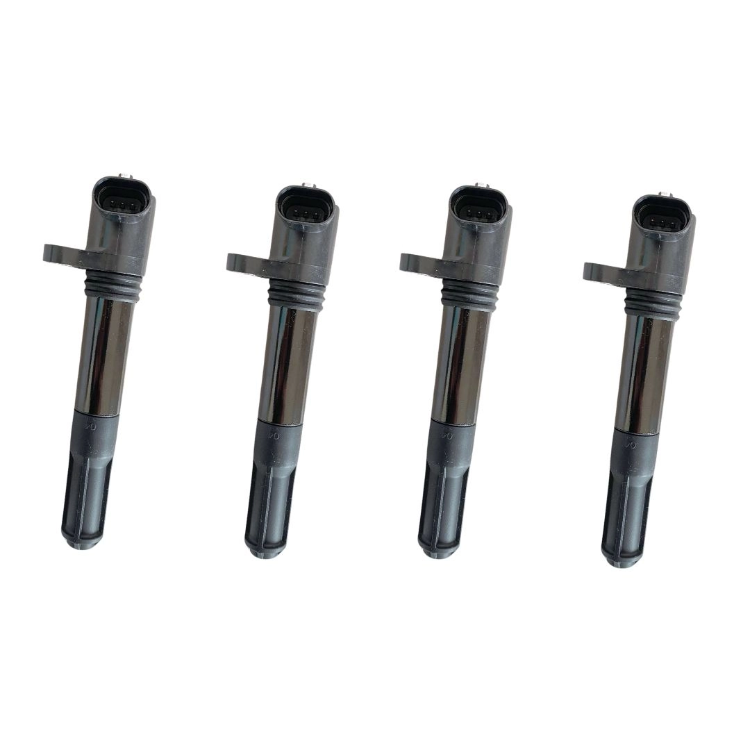 Kit 4 Bobina de Ignição para Fiat 500 1.4 2011 a 2015 Hella