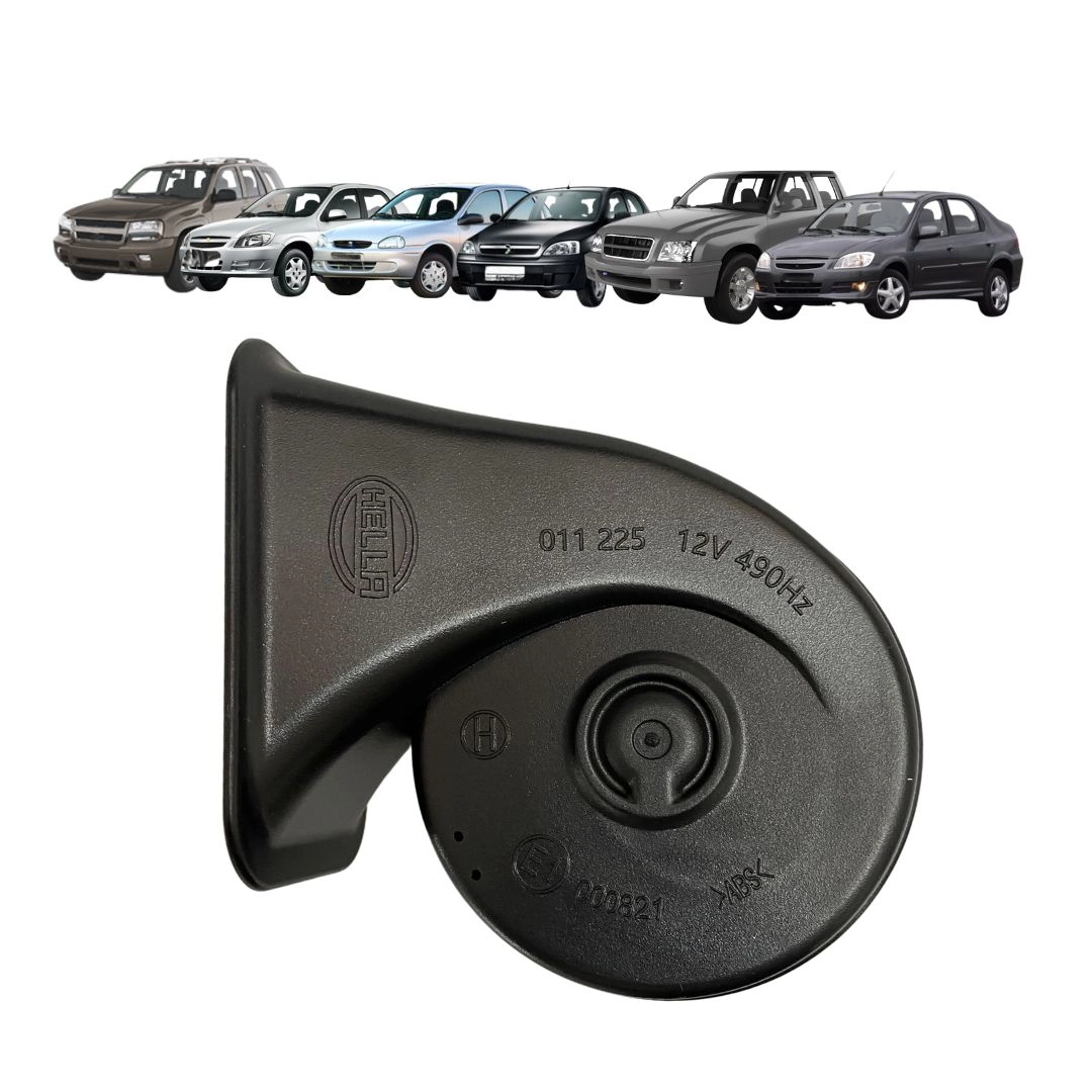 Buzina Caracol Para Gm Blazer 2.4 2.8 Celta Classic 1.0 Corsa 1.0 1.6 1.8 S10 2.4 Prisma 1.4 Hella
