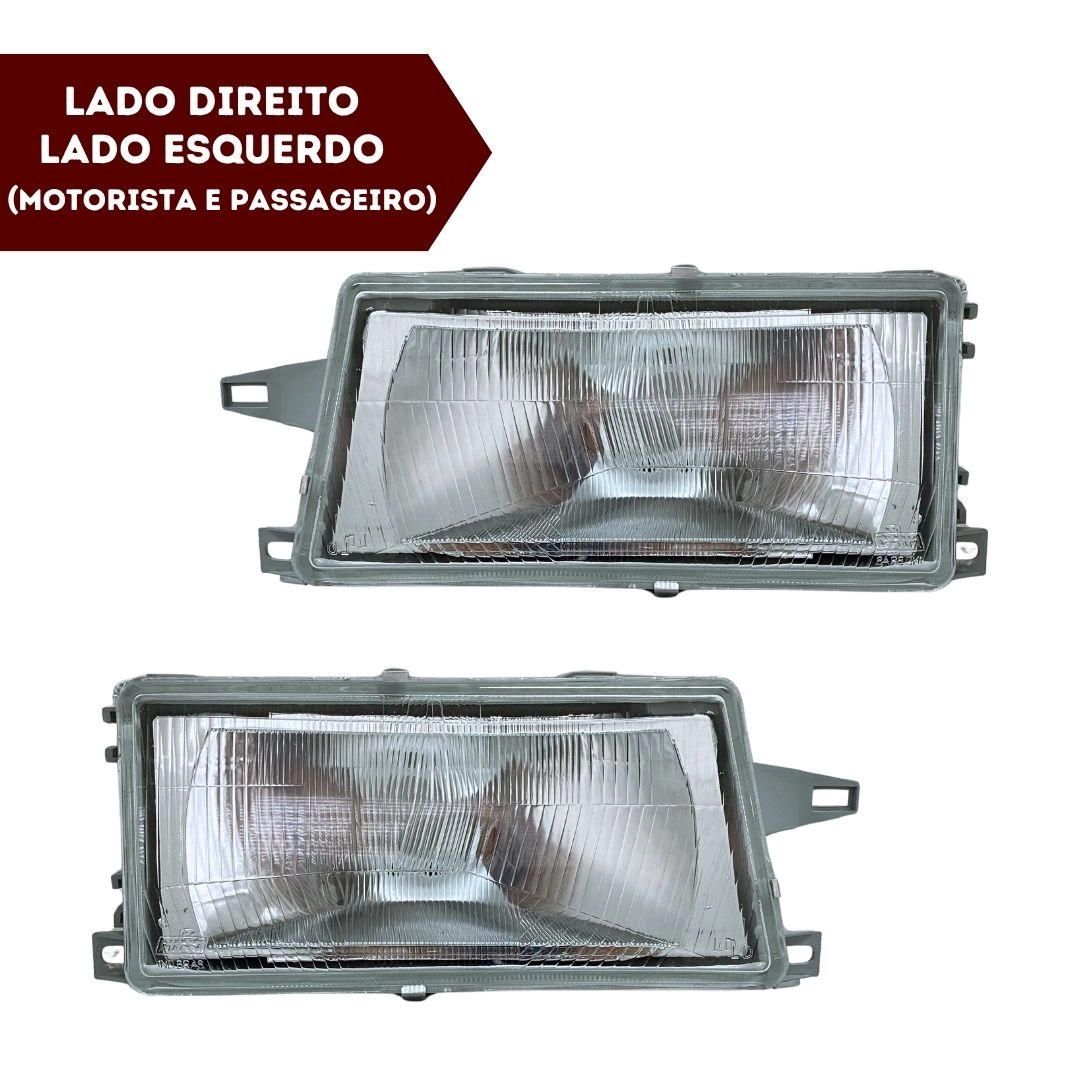 Par Farol Principal Para Fiat Uno Fiorino 1991 a 2004 Vidro Par Farol Principal Para Fiat Uno Fiorino 1991 a 2004 Vidro