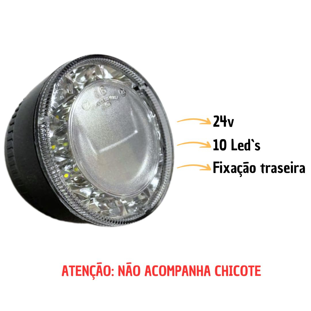 Par Farol Auxiliar Milha DRL LED 24v Para Mercedes Benz Accelo Após 2023 Sinal Sul A9798200356