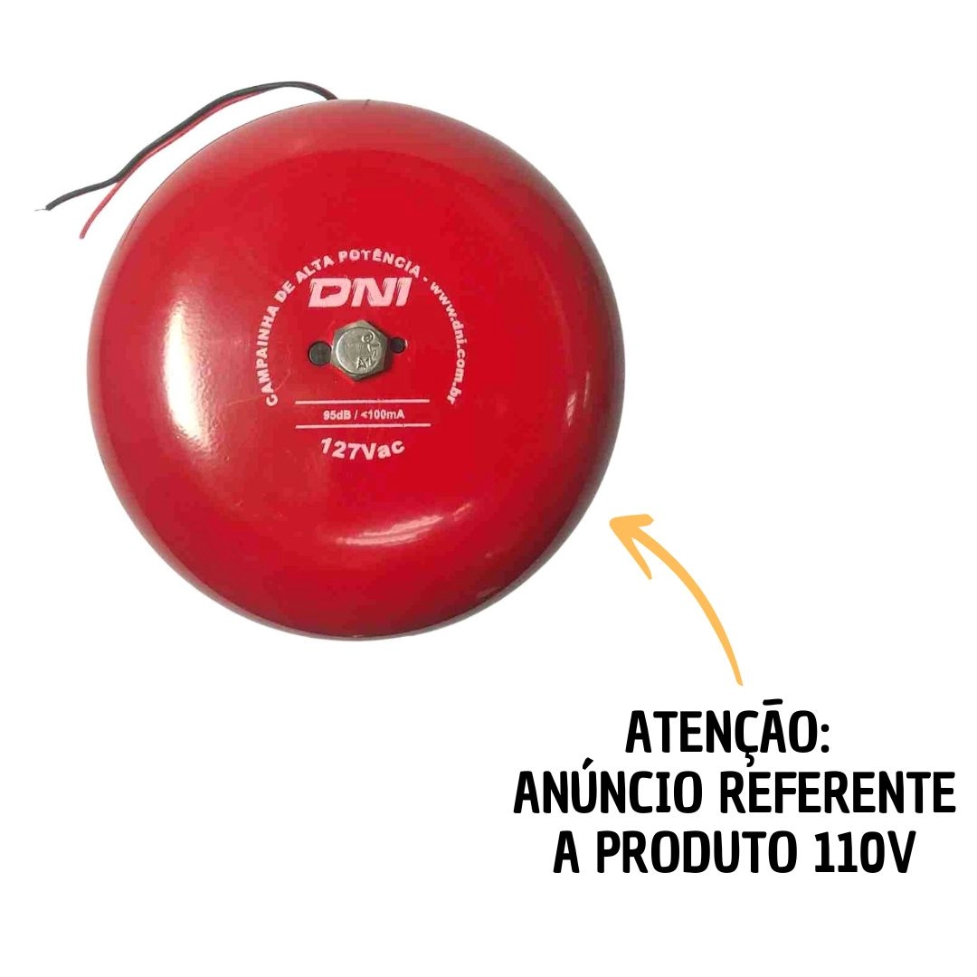 Campainha Sirene Gongo Escola Hospital Empresa Potencia 110V