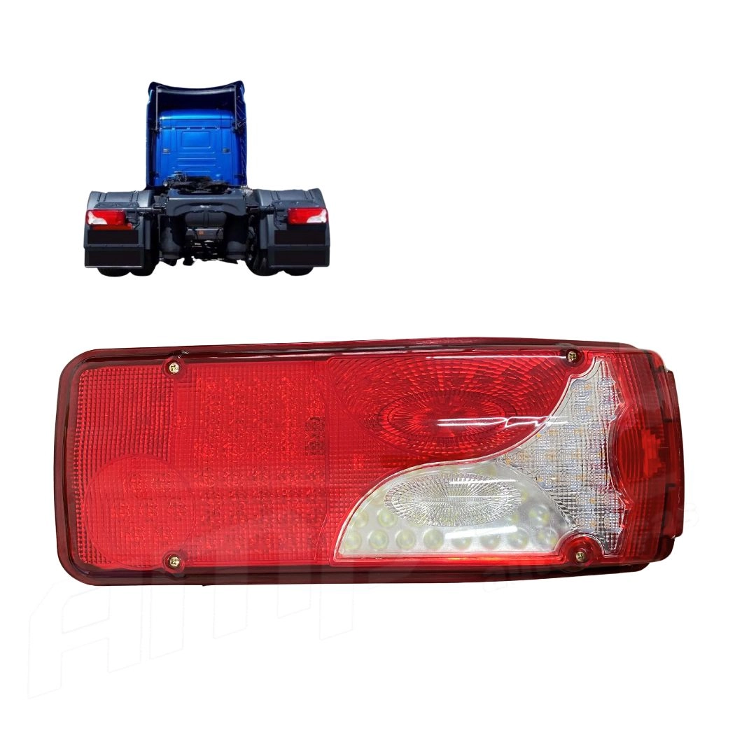 Lanterna Traseira Botinha LED 24v Para Scania Série 4 Scania Série 5 Após 2007 Com Vigia  Direito