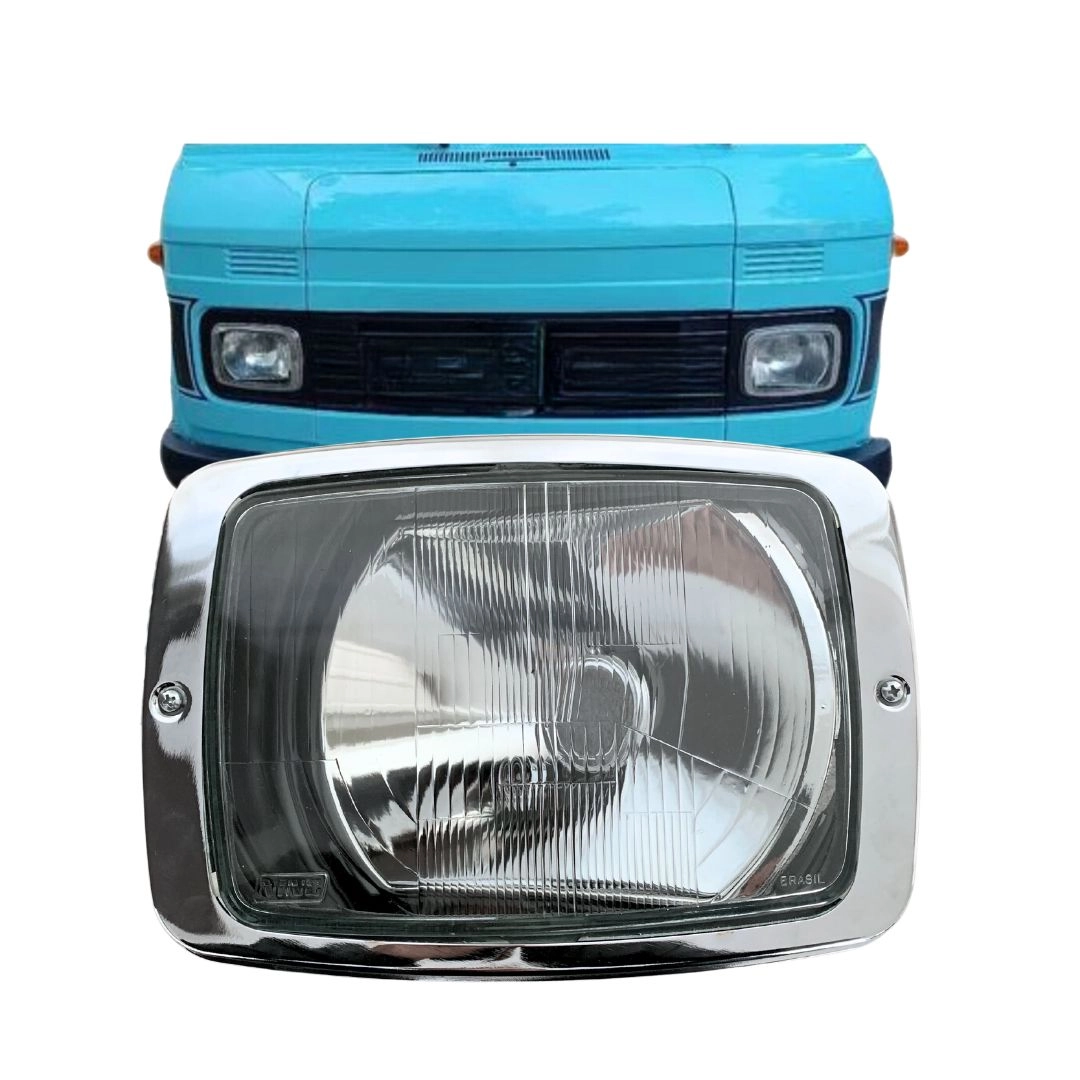 Farol Dianteiro Principal Para Mercedes Benz 608 708 1972 a 1989 Lado Esquerdo Nino Farol Dianteiro Principal Para Mercedes Benz 608 708 1972 a 1989 Lado Esquerdo Nino