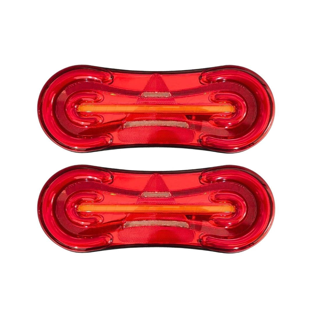 Par Lanterna Traseira Carreta Compativel Facchini 19 LED 24V