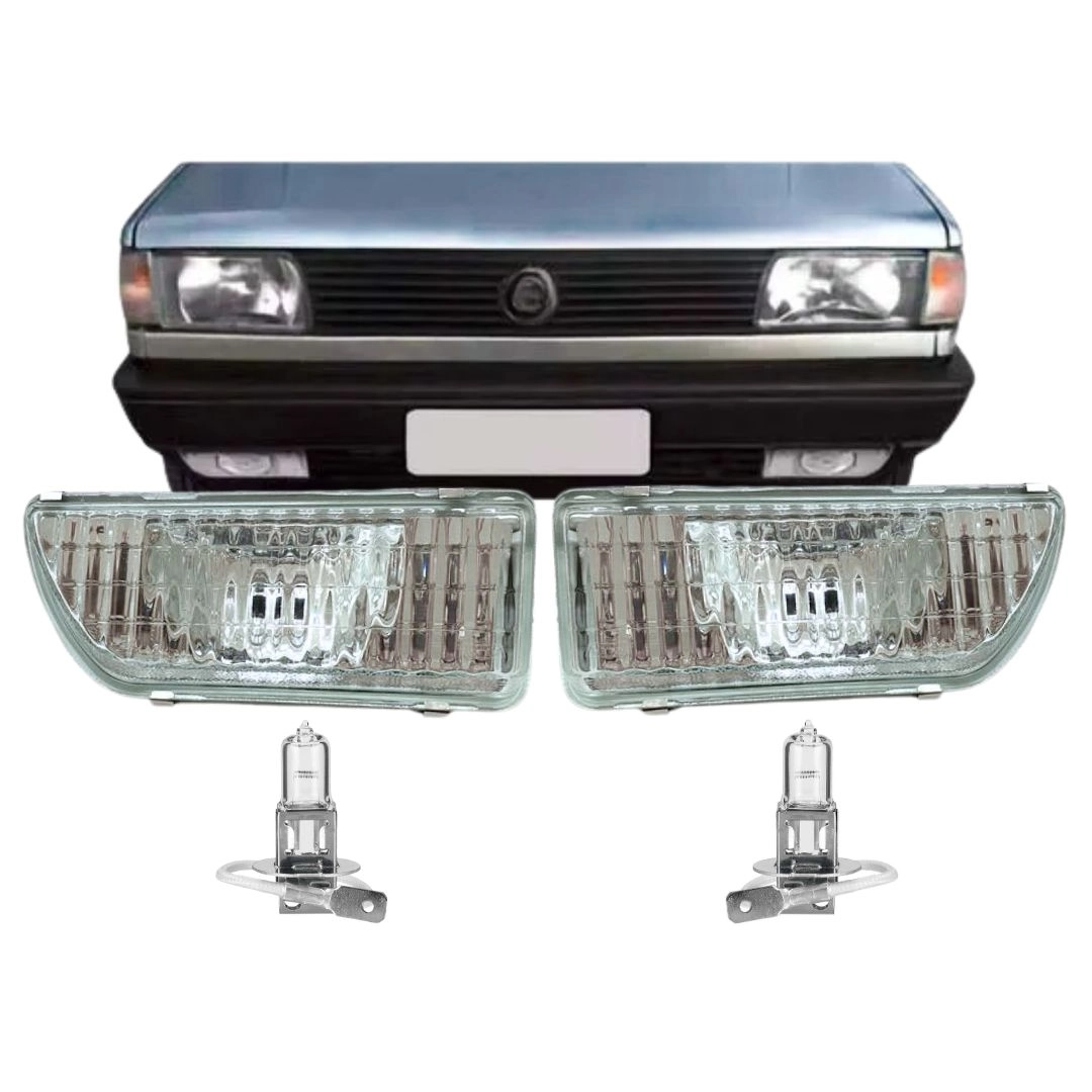 Par Farol Milha Para Saveiro Voyage 1987 a 1996 Lente Vidro