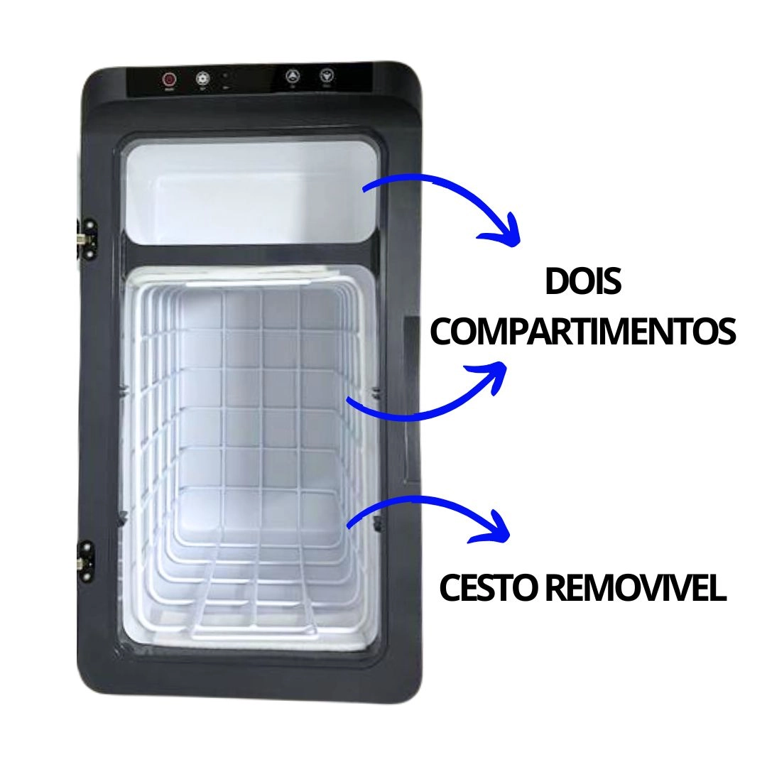 Geladeira 40 Litros 12V/24V 110v/220v Caminhão Camping Van