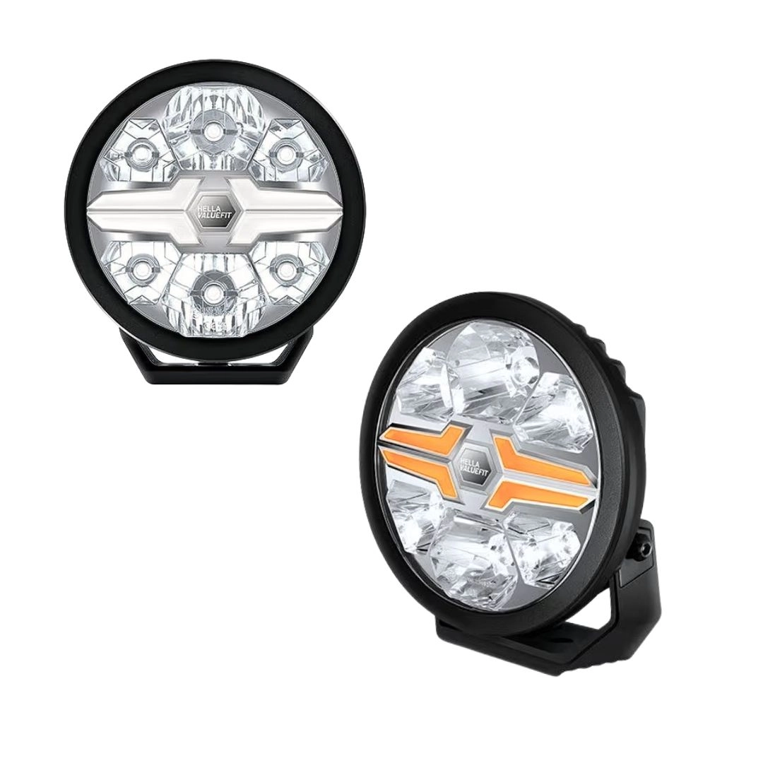 Farol 7 Pol 18cm Drl Branco Âmbar Valuefit Blade Hella Farol 7 Pol 18cm Drl Branco Âmbar Valuefit Blade Hella