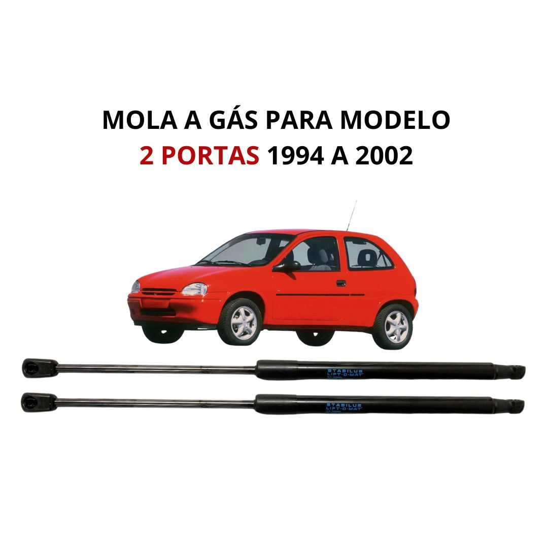 Par Amortecedor Porta Mala Para Corsa ate 2002 Kadett ate 98