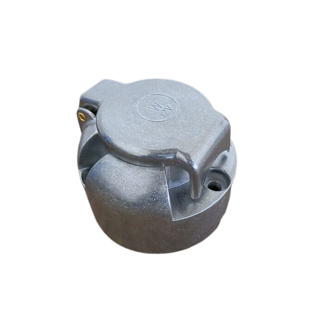 Tomada Plug Engate Carretinha Fêmea 6 Polos Metal Alumínio