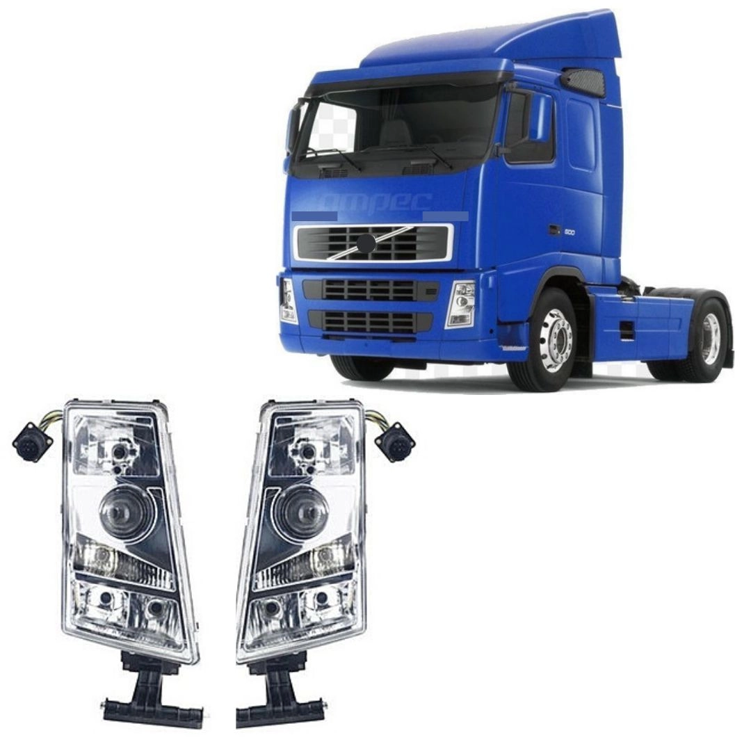 Par Farol Para Volvo FH FM FM12 FH12 Par Farol Para Volvo FH FM FM12 FH12