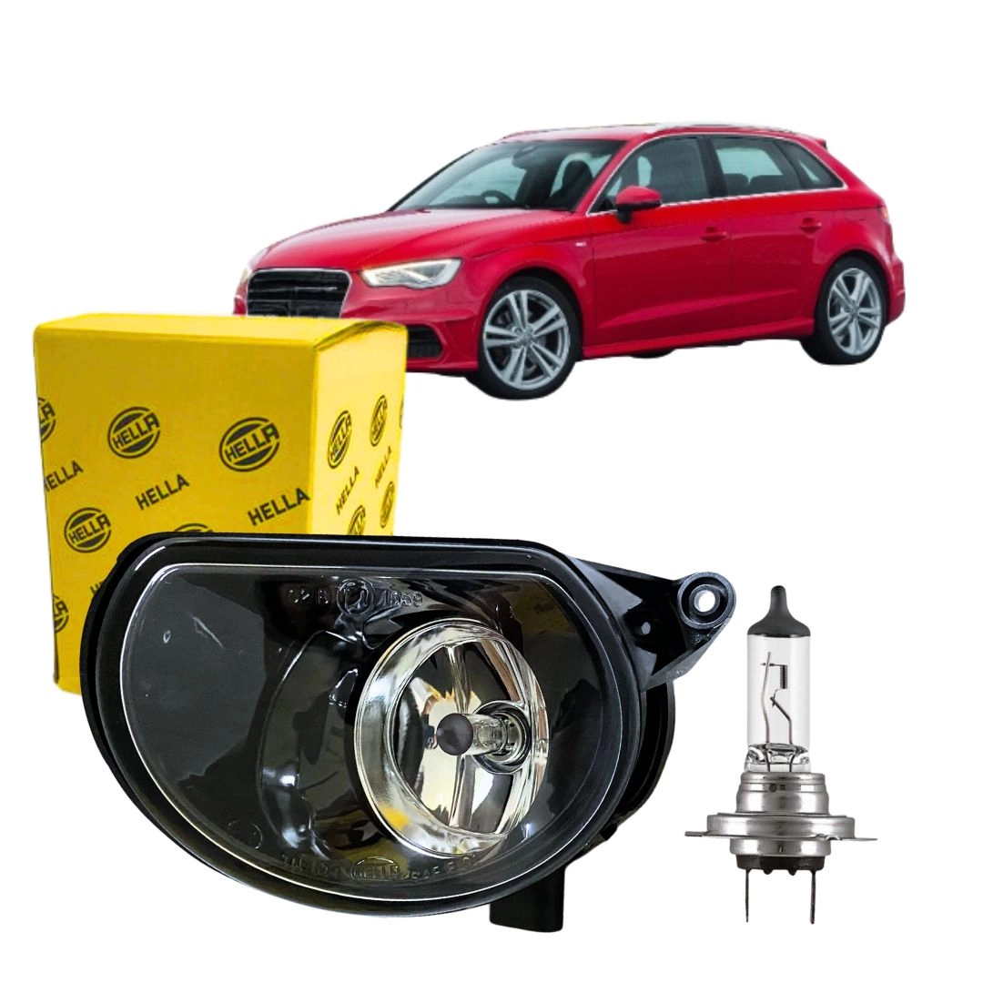 Farol Auxiliar Milha Para Audi A3 2003 a 2013 LE Hella