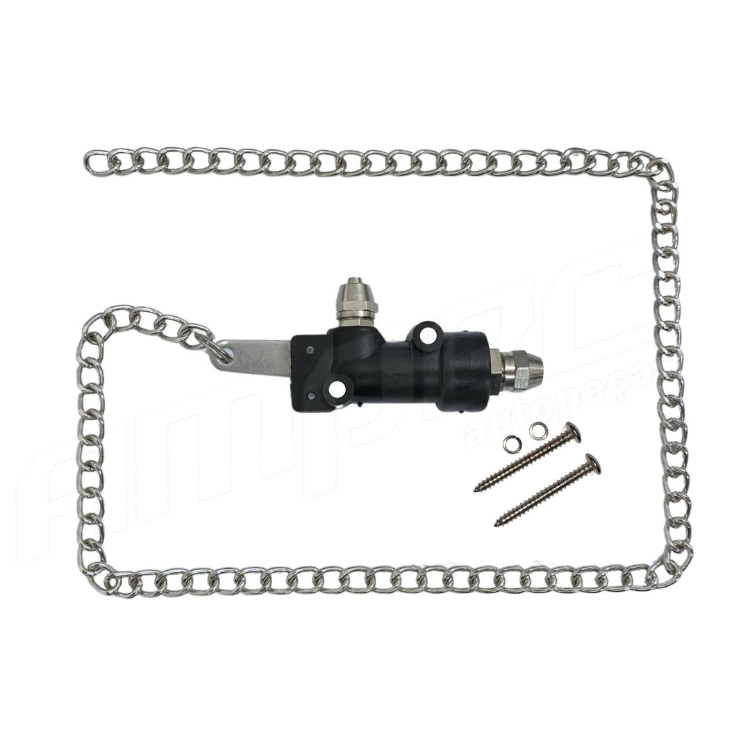 Válvula Cordinha Corrente Metal Buzina Ar Universal Caminhão Válvula Cordinha Corrente Metal Buzina Ar Universal Caminhão