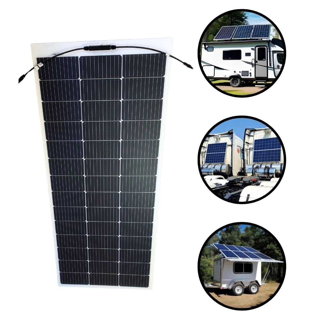Kit Painel Solar Caminhão MotorHome 150w + Controlador Carga Kit Painel Solar Caminhão MotorHome 150w + Controlador Carga