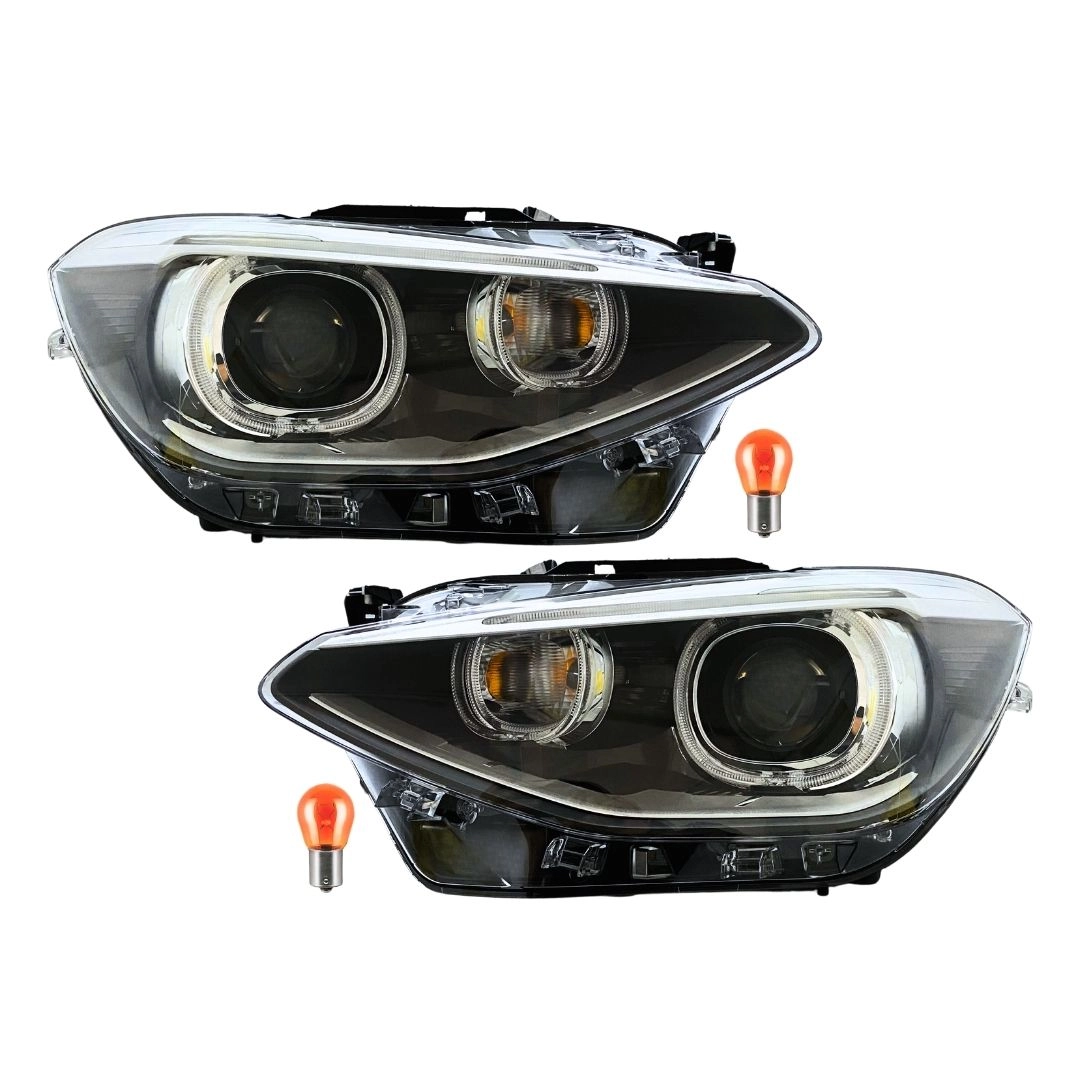 Par Farol Para BMW 120i 125i M135i 2011 a 2019 BiXenon Hella Par Farol Para BMW 120i 125i M135i 2011 a 2019 BiXenon Hella