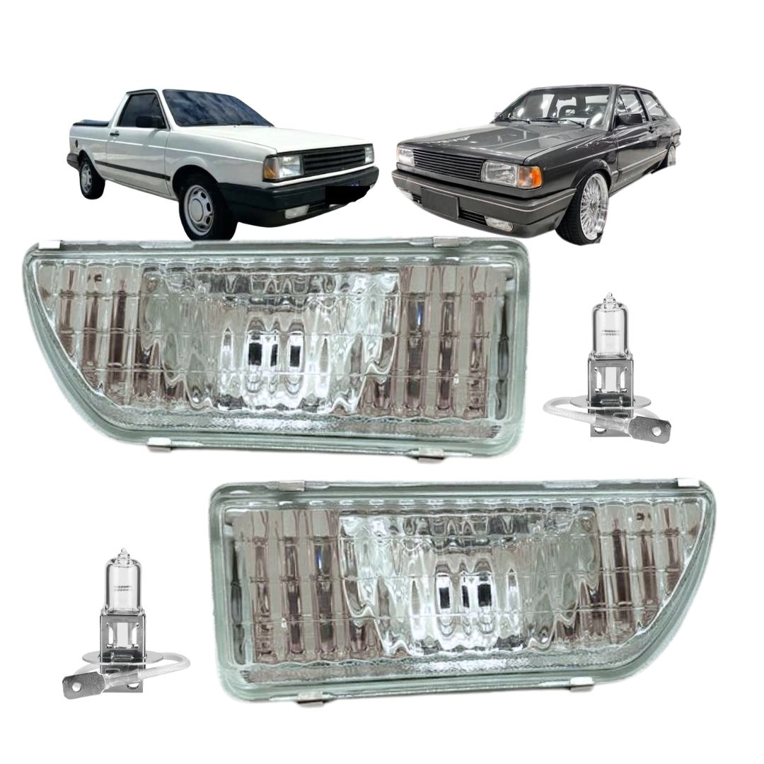 Par Farol Milha Para Gol Parati Quadrado 1987 a 1996 Vidro