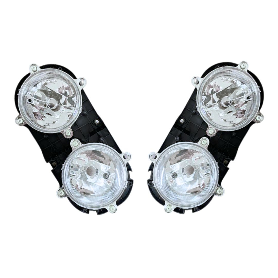 Par Farol Diagonal Dianteiro Duplo Para Caminhão Ford Cargo 2000 a 2006 Nino F-161 F-162