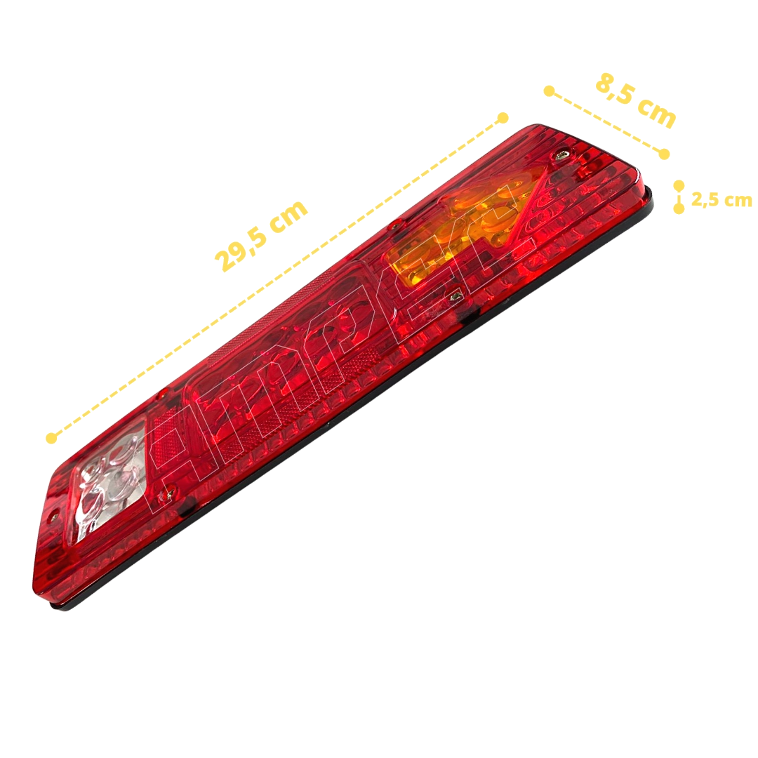Lanterna Traseira Caminhão Ônibus Carreta Vermelha 12V 24V Lanterna Traseira Caminhão Ônibus Carreta Vermelha 12V 24V